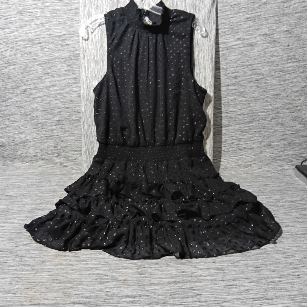 MSK Black Sleeveless Mock Neck Sundress